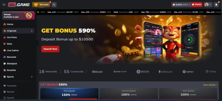 G9 Game Homepage.