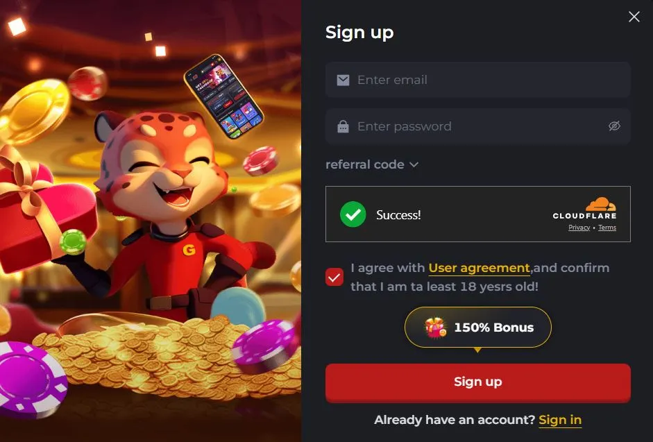 G9Game Sign Up Now